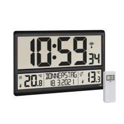 Цифров радиоуправляем часовник XL с външна и вътрешна температура / Арт.№60.4521.01