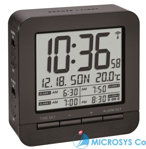 Радио-контролиран алармен часовник с термометър / Арт.№60.2536.01