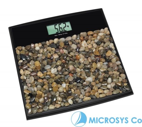 Digital Bathroom Scales with Pebbles ROCK 'N' ROLL / Кат.№50.1007.01