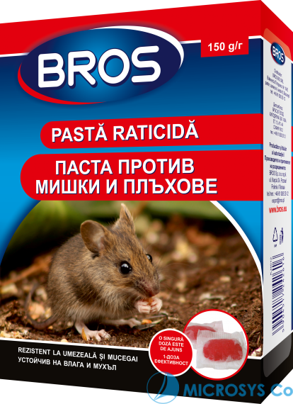 БРОС Примамка-паста срещу мишки и плъхове 150 гр