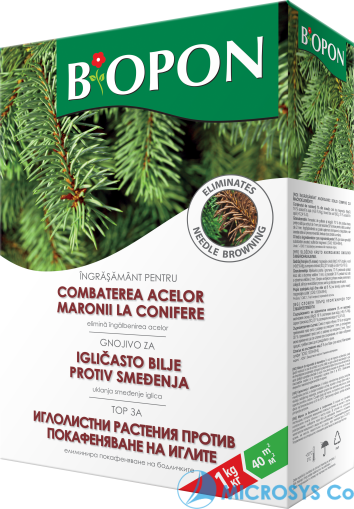 BIOPON conifer fertilizer with needle browning control