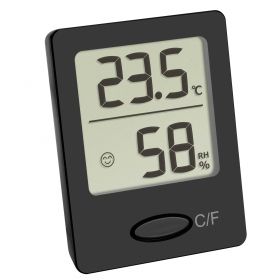 Дигитален термометър-хигрометър, черен / Арт.№30.5041.01