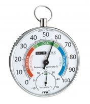 Analogue thermo-hygrometer with metal ring / Kat.№45.2027