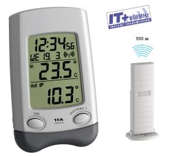 "WAVE"- Безжичен термометър за външна и вътрешна температура, с час и дата  / Арт.№30.3016.54.IT