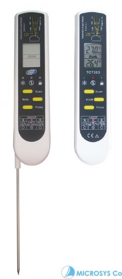 Професионален дигитален термометър, инфраред и сонда_калибриран