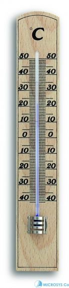 Термометър за вътрешна употреба - масив бук / Арт.№12.1004 