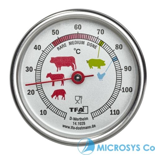 Analogue roast thermometer of stainless steel / Kat.№14.1028