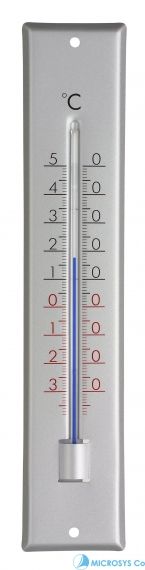 Analogue indoor-outdoor thermometer made of aluminium / Kat.№12.2041.54