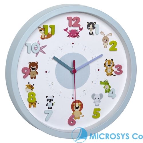 Children's Wall Clock LITTLE ANIMALS | LITTLE MONSTERS / Kat.№60.3051.14
