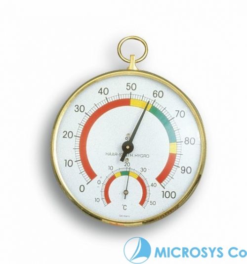Analogue Thermo-Hygrometer with Brass Ring / Kat.№45.2027