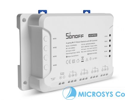 Смарт WiFi + RF 433 превключвател Sonoff, 4-канален