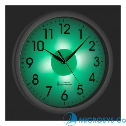 Light green LED light clock