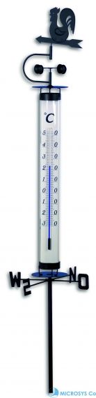 Градински термометър с ветропоказател.
