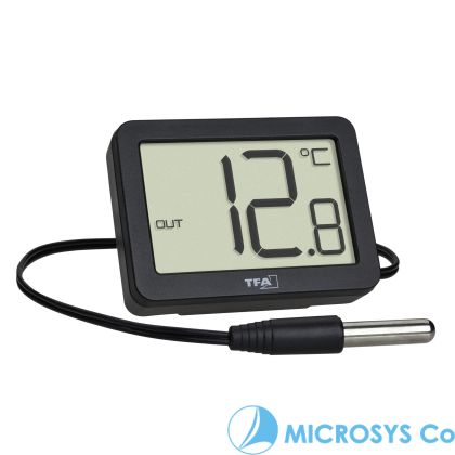 Дигитален вътрешен-външен термометър с кабел