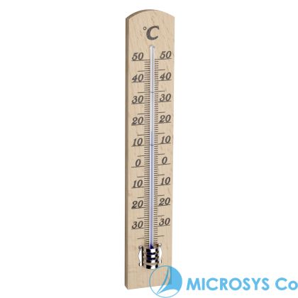 Analogue Indoor Thermometer made of Beech / Kat.№12.1003.05