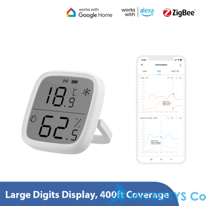  SONOFF Zigbee LCD интелигентен сензор за температура и влажност 
