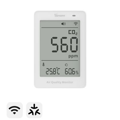 SONOFF AirGuard CO2 Matter Over Wi-Fi Air Quality Monitor / SO-SAWF-08P
