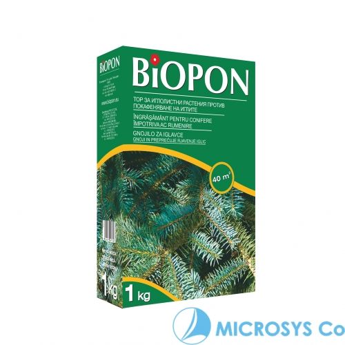 BIOPON conifer fertilizer with needle browning control