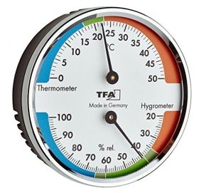 Analogue thermo-hygrometer with metal ring / Kat.№45.2040.42