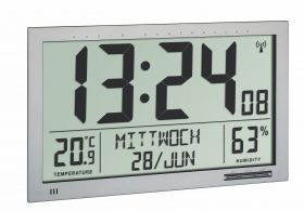 Голям електронен часовник с термометър, влагомер и дата / Арт.№60.4517.54