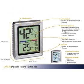  Digital Thermo-Hygrometer EXACTO / Kat. 30.5047.54