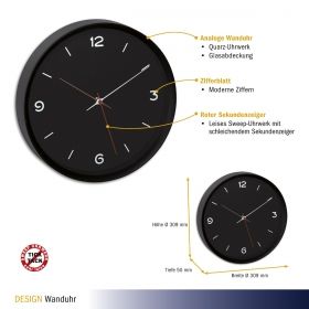 Analog wall clock / Kat.№60.3056.01