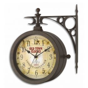 Wall Clock and Thermometer NOSTALGIE OLD TOWN CLOCK® / Kat.№ 60.3011