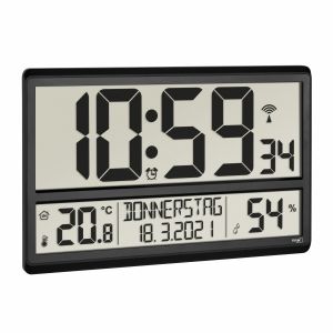 Цифров радиоуправляем часовник XL с външна и вътрешна температура / Арт.№60.4521.01 