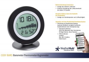WeatherHub барометър-термометър-хигрометър COSY BARO