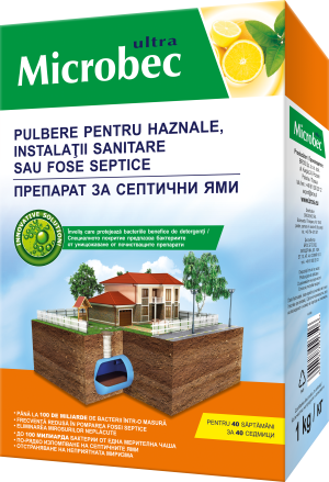 -15% БРОС MICROBEC препарат за септични ями 1 кг / Арт.№ BS 232
