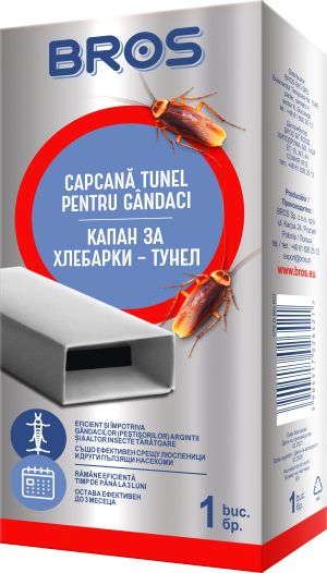 БРОС Капан - тунелен с лепило, против хлебарки / Арт.№ BS 076