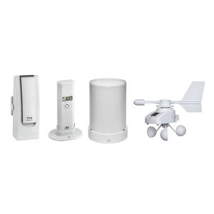 Weather station set with climate, rain gauge and wind meter WEATHERHUB