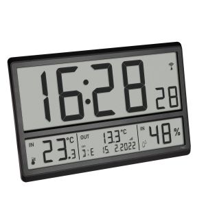 Digital XL radio controlled clock with outdoor temperature and indoor climate / Kat.№60.4523