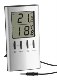 Термометър за външна и вътрешна температура с кабел / Арт.№30.1027