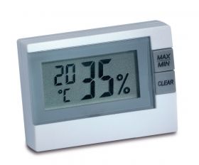 %%%Компактен дигитален термометър -  хигрометър, бял / Арт.№30.5005.02