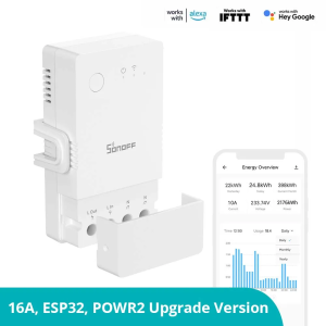 Sonoff-WiFi Смарт превключвател за измерване на мощността 16А