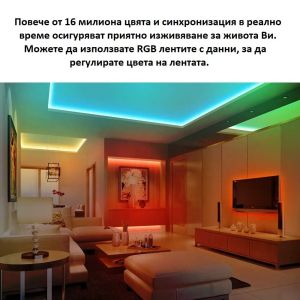 Интелигентна LED светлинна лента, с адаптер, захранване и контролер / SO L2 Lite-5M-EU