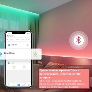 Интелигентна LED светлинна лента, с адаптер, захранване и контролер / SO L2 Lite-5M-EU