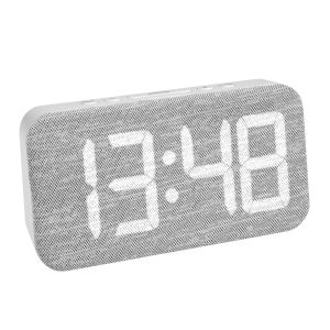 Digital alarm clock with cloth front panel and LED digits / Kat. № 60.2042.02