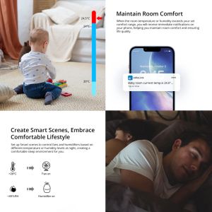 SONOFF Zigbee сензор за температура и влажност / Арт.№ SO SNZB-02P