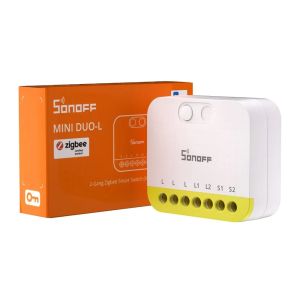 SONOFF MINI DUO ZB2GS-L – Двуканален Zigbee смарт реле модул без нулев проводник / Арт.№ SO MINI ZB2GS L