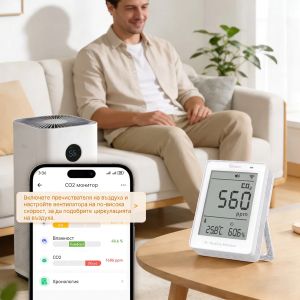 SONOFF AirGuard CO2 Matter Over Wi-Fi Air Quality Monitor / SO-SAWF-08P