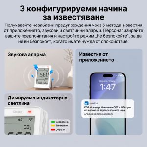 SONOFF AirGuard CO2 Matter Over Wi-Fi Air Quality Monitor / SO-SAWF-08P
