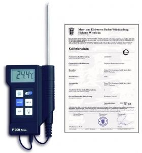'P300' Profi-Digitalthermometer with factory certificate / Kat. Nr. 31.1020.K